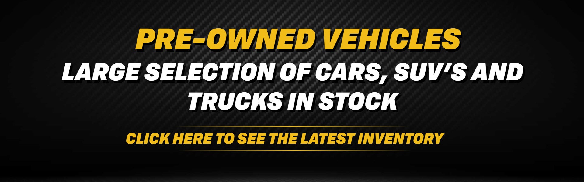 March Pre owned Banner 2026
