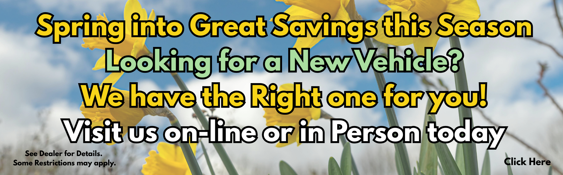 Spring into great Savings April 2026